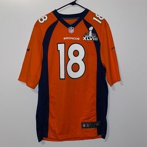 Broncos Super Bowl Jersey XLVIII #18 Peyton Manning